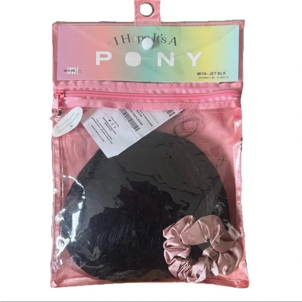 Insert Name Here INH I Hope It’s A Pony Miya Jet Black Brand New Sealed 26”